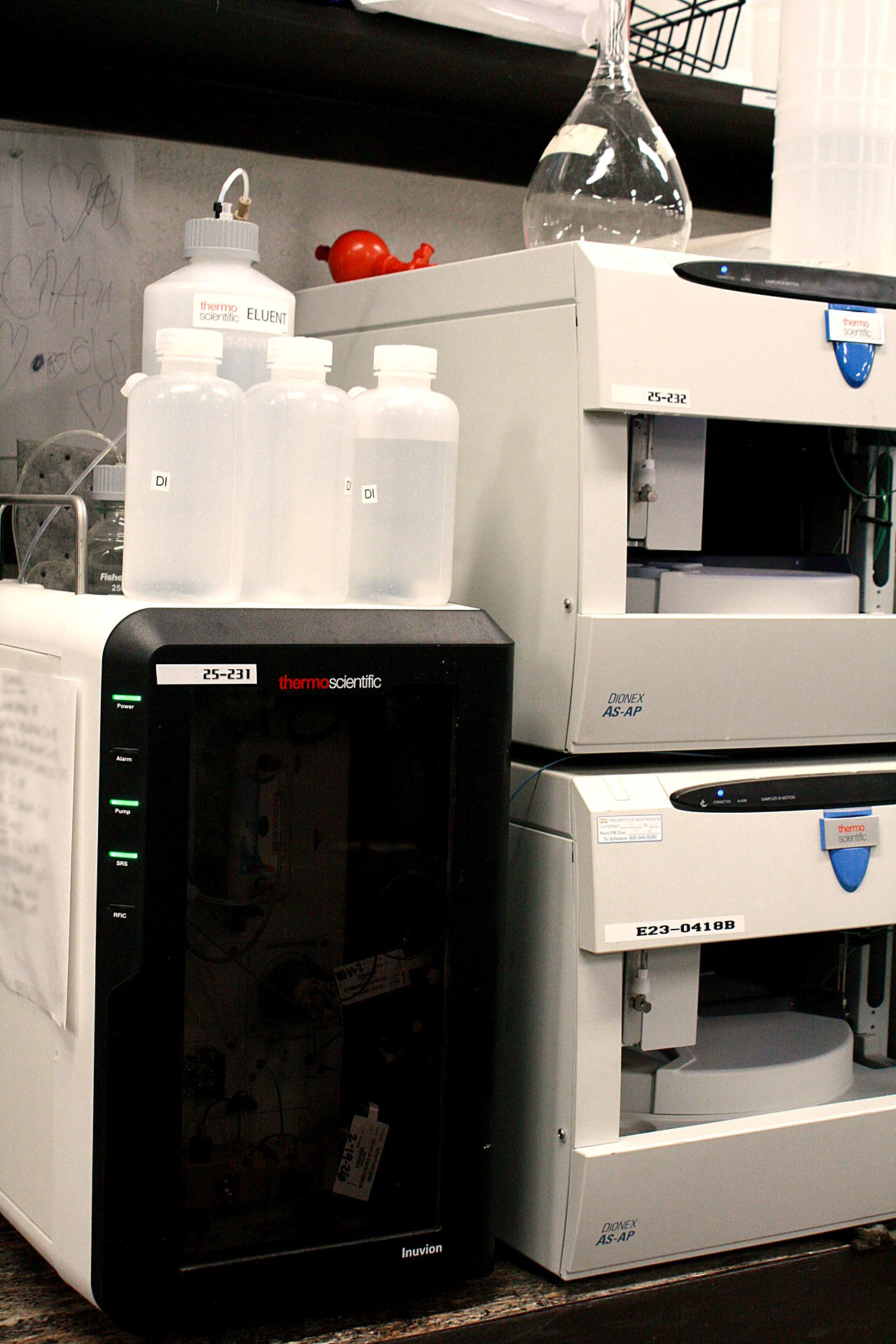 Ion chromatography stack used for PFAS analysis